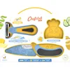 Image de Chefclub Kids - Coffret Couteau de cuisine et économe legumes - Lame Inox à Bout Rond - Éplucheur Bi-directionnel - Ustensiles de cuisine enfant - Kit cuisine enfant - Cadeau fille 7 ans