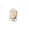 Image de CONCEPT USINE Fauteuil  uf Jane Beige Résine Tressée sur Pied 155 cm