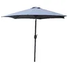 Image de CONCEPT USINE Parasol Droit Rond Inclinable COME Gris Ø 2,5 m