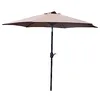 Image de CONCEPT USINE | Parasol Droit Rond Inclinable Ø 2,5 m Come Chocolat| Structure Alu & Acier | Toile 100% Polyester | Idéal Jardin Terrasse Piscine Balcon | Protection UV & Imperméable | Résistant