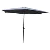 Image de CONCEPT USINE Parasol Droit Rond Portofino Gris Ø 3 m