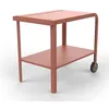 Image de ZiiPa - Desserte Extérieure Vallone Terracotta - Table d'Appoint pour Four à Pizza & Barbecue - Compatible Fours Piana à Pellets & Gaz - Acier Thermolaqué - Rangement Intégré - 4 Coloris