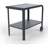 Image de ZiiPa - Desserte Extérieure Vallone Ardoise - Table d'Appoint pour Four à Pizza & Barbecue - Compatible Fours Piana à Pellets & Gaz - Acier Thermolaqué - Rangement Intégré - 4 Coloris