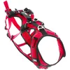 Image de Harnais pour Chien Confort Trek I-Dog (Marque Française), canicross, cani Rando, cani Jogging, cani Trail, cani Marche, Utilisation Sportive ou Loisirs pour Courir avec Son Chien, Rouge, Taille XL