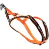 Image de Harnais Sport X-Back One pour Courir avec Son Chien, Encolure et Dos réglable pour activité CANI Cross, CANI Jogging, CANI Trail, CANI Rando I-DOG est Une Marque Française. (Orange, 5XS)