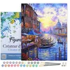 Image de Figured'Art Peinture par Numéro Adulte avec Cadre Le Grand Canal de Venise - Activité Manuelle Kit de Loisir Créatif DIY Numéro d'art Complet - 40x50cm Toile tendue sur châssis