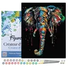 Image de Figured'Art Peinture par Numéro Adulte avec Cadre Peinture Elephant - Activité Manuelle Kit de Loisir Créatif DIY Numéro d'Art Complet - 40x50cm toile tendue sur châssis