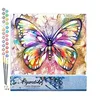 Image de Figured'Art Peinture par Numéro Adulte Papillon coloré - Activité Manuelle Kit de Loisir Créatif DIY Numéro d'Art Complet - 40x50cm sans châssis en bois