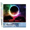 Image de Figured'Art Peinture par Numéro Adulte Couleur de Lune - Activité Manuelle Kit de Loisir Créatif DIY Numéro d'Art Complet - 40x50cm sans châssis en bois