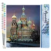 Image de Figured'Art Peinture par Numéro Adulte Eglise russe - Activité Manuelle Kit de Loisir Créatif DIY Numéro d'Art Complet - 40x50cm sans châssis en bois