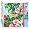 Image de Figured'Art Peinture par Numéro Adulte Colibri dans les Fleurs - Activité Manuelle Kit de Loisir Créatif DIY Numéro d'Art Complet - 40x50cm sans châssis en bois