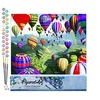 Image de Figured'Art Peinture par Numéro Adulte Lâcher de Montgolfières - Activité Manuelle Kit de Loisir Créatif DIY Numéro d'Art Complet - 40x50cm sans châssis en bois
