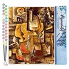 Image de Figured'Art Peinture par Numéro Adulte Picasso Violon et Raisins - Activité Manuelle Kit de Loisir Créatif DIY Numéro d'Art Complet - 40x50cm sans châssis en bois
