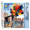 Image de Figured'Art Peinture par Numéro Adulte Ballons Colorés - Activité Manuelle Kit de Loisir Créatif DIY Numéro d'Art Complet - 40x50cm sans châssis en bois