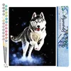 Image de Figured'Art Peinture par Numéro Adulte Husky - Activité Manuelle Kit de Loisir Créatif DIY Numéro d'Art Complet - 40x50cm sans châssis en bois