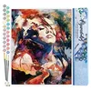 Image de Figured'Art Peinture par Numéro Adulte Femme aquarelle - Activité Manuelle Kit de Loisir Créatif DIY Numéro d'Art Complet - 40x50cm sans châssis en bois