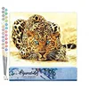 Image de Figured'Art Peinture par Numéro Adulte La Panthère aux yeux bleus - Activité Manuelle Kit de Loisir Créatif DIY Numéro d'Art Complet - 40x50cm sans châssis en bois