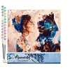 Image de Figured'Art Peinture par Numéro Adulte Complicité Femme et Panthère noire - Activité Manuelle Kit de Loisir Créatif DIY Numéro d'Art Complet - 40x50cm sans châssis en bois