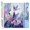 Image de Figured'Art Peinture par Numéro Adulte Fleurs et Papillons - Activité Manuelle Kit de Loisir Créatif DIY Numéro d'Art Complet - 40x50cm sans châssis en bois
