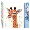 Image de Figured'Art Peinture par Numéro Adulte Girafe souriante - Activité Manuelle Kit de Loisir Créatif DIY Numéro d'Art Complet - 40x50cm sans châssis en bois