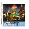 Image de Figured'Art Peinture par Numéro Adulte Les Chiens jouent au Poker - Activité Manuelle Kit de Loisir Créatif DIY Numéro d'Art Complet - 40x50cm sans châssis en bois