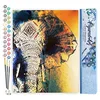 Image de Figured'Art Peinture par Numéro Adulte Eléphant d'Asie - Activité Manuelle Kit de Loisir Créatif DIY Numéro d'Art Complet - 40x50cm sans châssis en bois