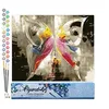 Image de Figured'Art Peinture par Numéro Adulte Papillon Abstrait Coloré - Activité Manuelle Kit de Loisir Créatif DIY Numéro d'Art Complet - 40x50cm sans châssis en bois