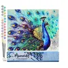 Image de Figured'Art Peinture par Numéro Adulte Paon coloré - Activité Manuelle Kit de Loisir Créatif DIY Numéro d'Art Complet - 40x50cm sans châssis en bois