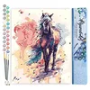 Image de Figured'Art Peinture par Numéro Adulte Cheval peint - Activité Manuelle Kit de Loisir Créatif DIY Numéro d'Art Complet - 40x50cm sans châssis en bois