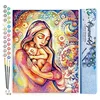 Image de Figured'Art Peinture par Numéro Adulte Dans les bras de sa Mère - Activité Manuelle Kit de Loisir Créatif DIY Numéro d'Art Complet - 40x50cm sans châssis en bois
