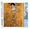 Image de Figured'Art Peinture par Numéro Adulte Madame Bauer Klimt - Activité Manuelle Kit de Loisir Créatif DIY Numéro d'Art Complet - 40x50cm sans châssis en bois