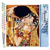 Image de Figured'Art Peinture par Numéro Adulte Tendre Baiser - Activité Manuelle Kit de Loisir Créatif DIY Numéro d'Art Complet - 40x50cm sans châssis en bois