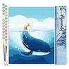 Image de Figured'Art Peinture par Numéro Adulte Baleine bleue - Activité Manuelle Kit de Loisir Créatif DIY Numéro d'Art Complet - 40x50cm sans châssis en bois