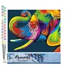 Image de Figured'Art Peinture par Numéro Adulte Eléphant Pop Art - Activité Manuelle Kit de Loisir Créatif DIY Numéro d'Art Complet - 40x50cm sans châssis en bois