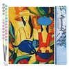 Image de Figured'Art Peinture par Numéro Adulte Femmes et Chat bleu - Activité Manuelle Kit de Loisir Créatif DIY Numéro d'Art Complet - 40x50cm sans châssis en bois