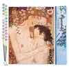 Image de Figured'Art Peinture par Numéro Adulte Mère et Enfant de Klimt - Activité Manuelle Kit de Loisir Créatif DIY Numéro d'Art Complet - 40x50cm sans châssis en bois