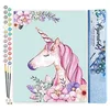 Image de Figured'Art Peinture par Numéro Adulte Licorne rose - Activité Manuelle Kit de Loisir Créatif DIY Numéro d'Art Complet - 40x50cm sans châssis en bois