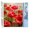 Image de Figured'Art Peinture par Numéro Adulte Champ de Coquelicots - Activité Manuelle Kit de Loisir Créatif DIY Numéro d'Art Complet - 40x50cm sans châssis en bois
