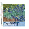Image de Figured'Art Peinture par Numéro Adulte Van Gogh Iris - Activité Manuelle Kit de Loisir Créatif DIY Numéro d'Art Complet - 40x50cm sans châssis en bois