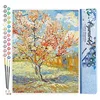 Image de Figured'Art Peinture par Numéro Adulte Van Gogh Pêcher - Activité Manuelle Kit de Loisir Créatif DIY Numéro d'Art Complet - 40x50cm sans châssis en bois