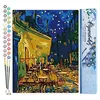 Image de Figured'Art Peinture par Numéro Adulte Van Gogh - Café - Activité Manuelle Kit de Loisir Créatif DIY Numéro d'Art Complet - 40x50cm sans châssis en bois