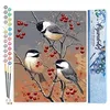 Image de Figured'Art Peinture par Numéro Adulte Oiseaux et Arbre Fruitier - Activité Manuelle Kit de Loisir Créatif DIY Numéro d'Art Complet - 40x50cm sans châssis en bois