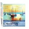 Image de Figured'Art Peinture par Numéro Adulte Voiliers au port - Activité Manuelle Kit de Loisir Créatif DIY Numéro d'Art Complet - 40x50cm sans châssis en bois