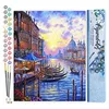 Image de Figured'Art Peinture par Numéro Adulte Le Grand Canal de Venise - Activité Manuelle Kit de Loisir Créatif DIY Numéro d'art Complet - 40x50cm sans châssis en Bois