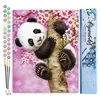 Image de Figured'Art Peinture par Numéro Adulte Bébé Panda - Activité Manuelle Kit de Loisir Créatif DIY Numéro d'Art Complet - 40x50cm sans châssis en bois