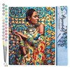 Image de Figured'Art Peinture par Numéro Adulte Femme en Habits traditionnels - Activité Manuelle Kit de Loisir Créatif DIY Numéro d'Art Complet - 40x50cm sans châssis en bois