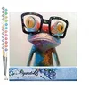 Image de Figured'Art Peinture par Numéro Adulte Grenouille et Lunettes - Activité Manuelle Kit de Loisir Créatif DIY Numéro d'Art Complet - 40x50cm sans châssis en bois