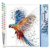 Image de Figured'Art Peinture par Numéro Adulte Perroquet en plein Vol - Activité Manuelle Kit de Loisir Créatif DIY Numéro d'Art Complet - 40x50cm sans châssis en bois