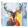 Image de Figured'Art Peinture par Numéro Adulte Renne Moderne - Activité Manuelle Kit de Loisir Créatif DIY Numéro d'Art Complet - 40x50cm sans châssis en bois
