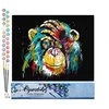 Image de Figured'Art Peinture par Numéro Adulte Babouin Pop Art - Activité Manuelle Kit de Loisir Créatif DIY Numéro d'Art Complet - 40x50cm sans châssis en bois